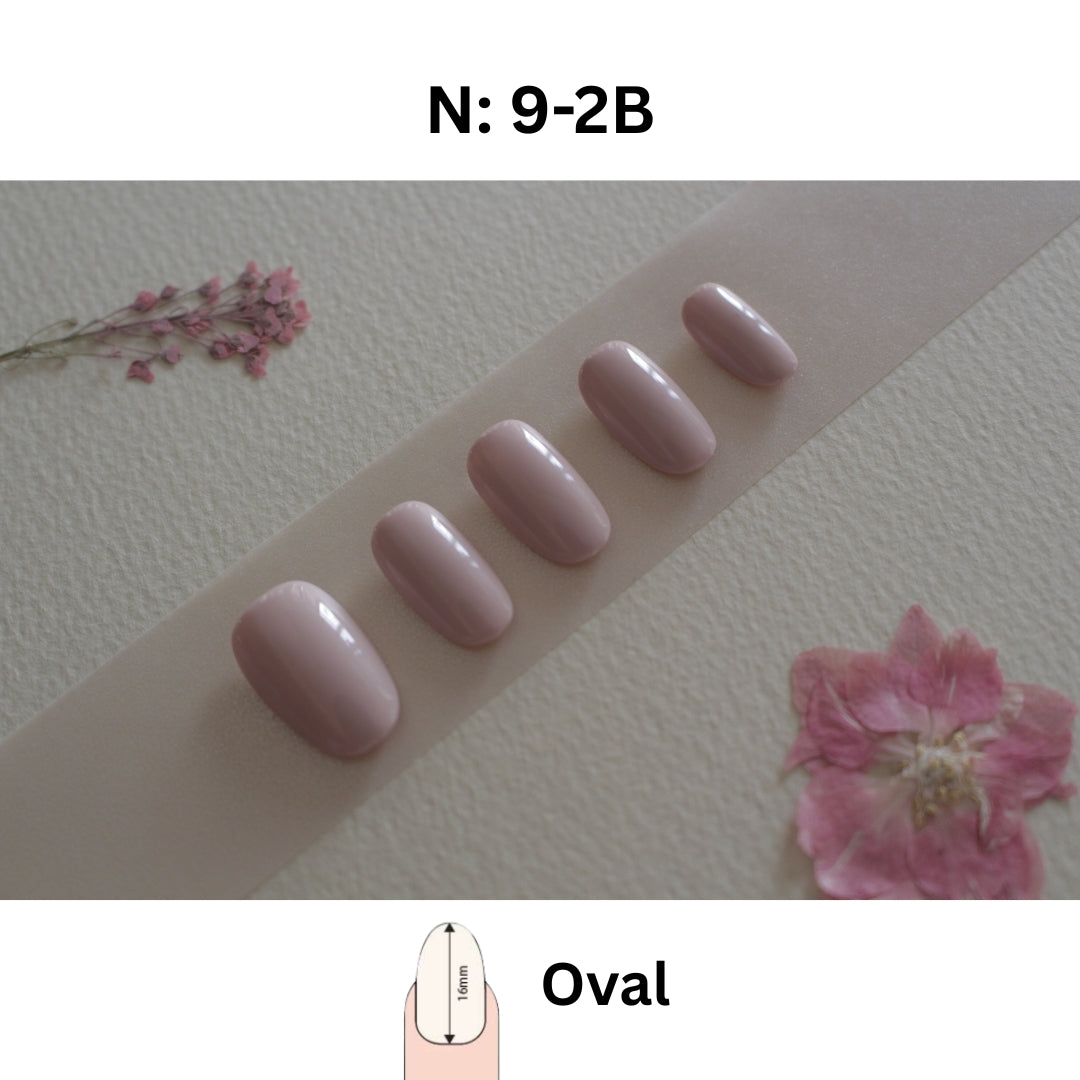 N°9-2 – Soft Blush Elegance | Square Short & Oval