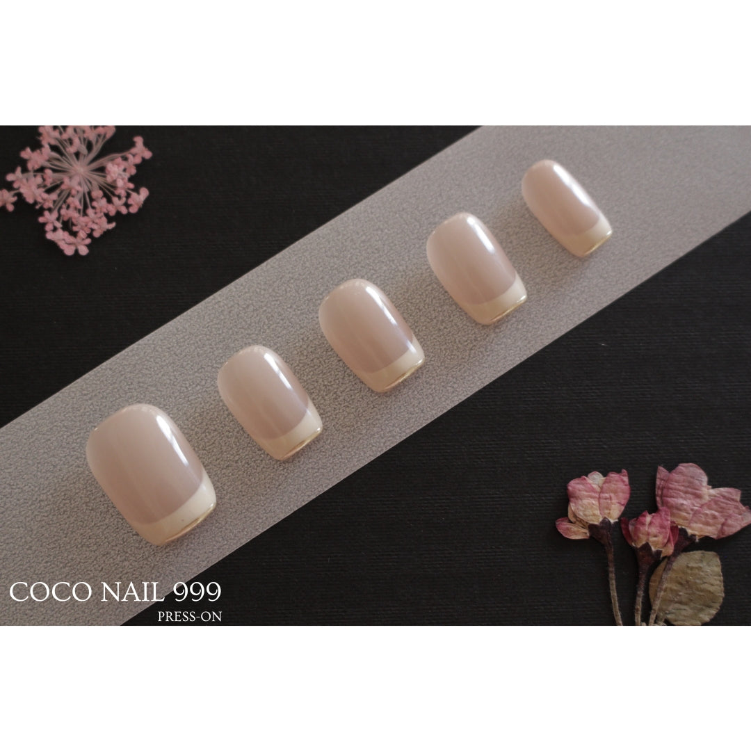 N°F2A\B– Luxe French | Press-On Nails by COCO NAIL 999