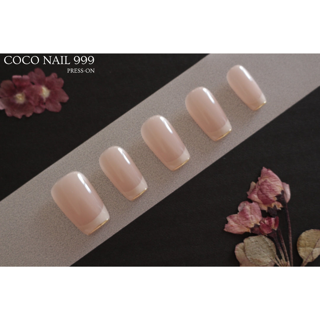 N°F2A\B– Luxe French | Press-On Nails by COCO NAIL 999