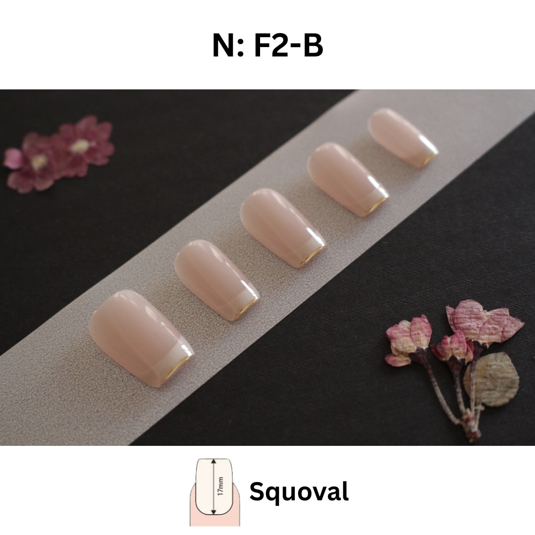 N°F2A\B– Luxe French | Press-On Nails by COCO NAIL 999