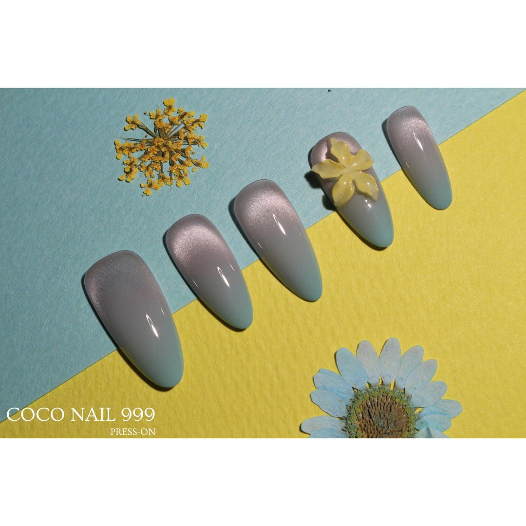 N°81-1 – Misty Bloom | Press-On Nails by COCO NAIL 999