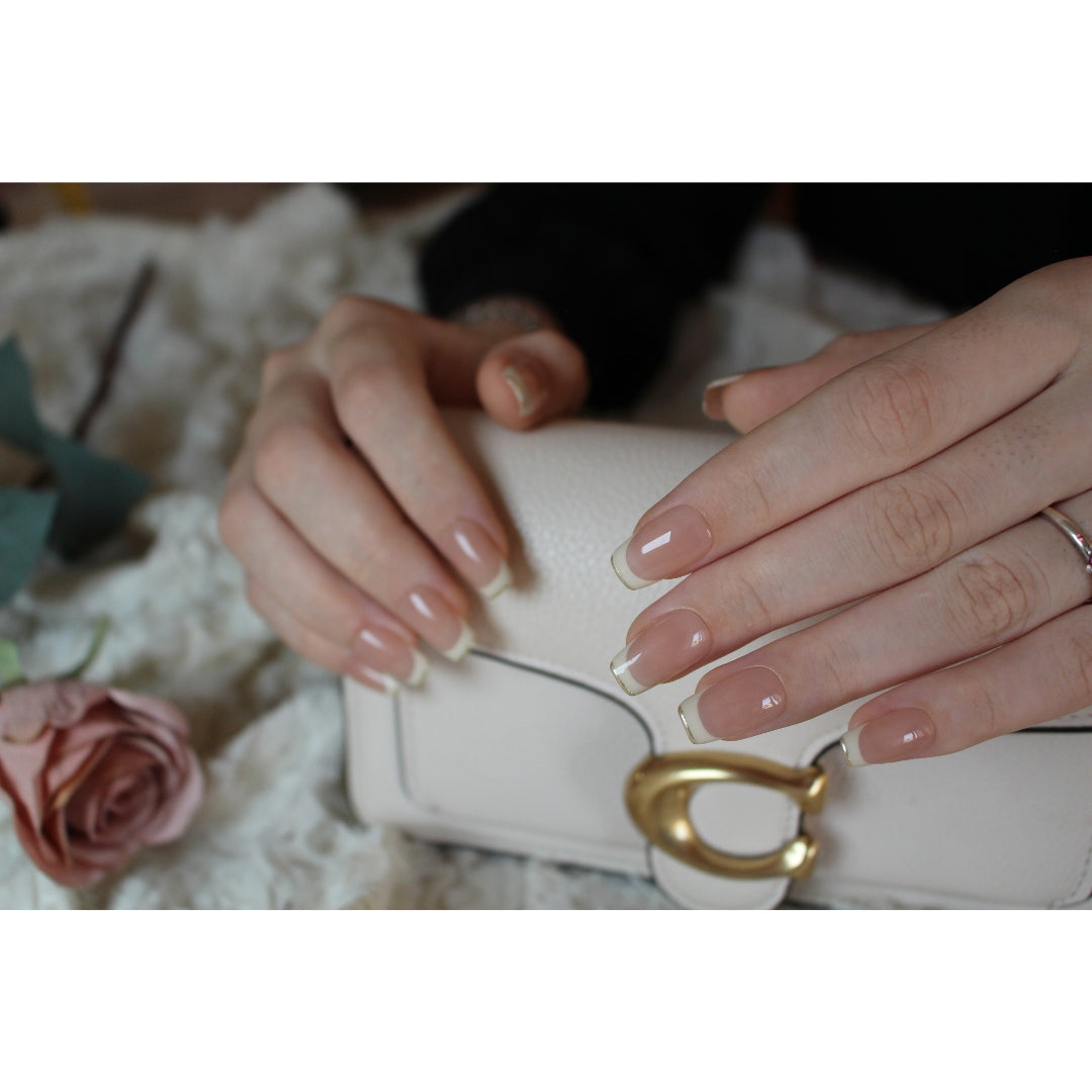 N°F2A\B– Luxe French | Press-On Nails by COCO NAIL 999