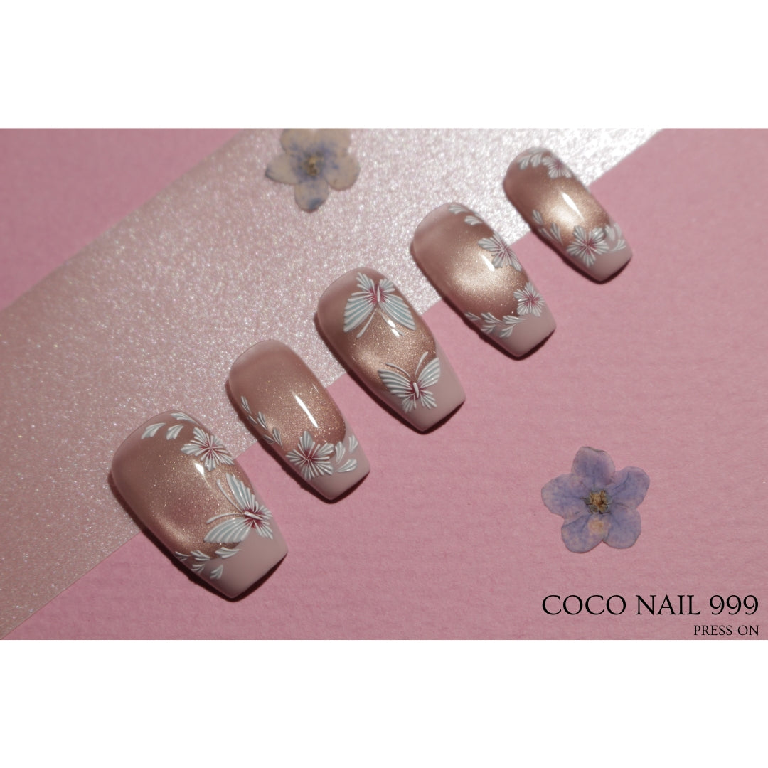 N°7-A\B – Petal Whisper | Press-On Nails by COCO NAIL 999