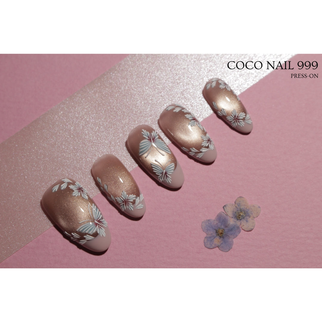 N°7-A\B – Petal Whisper | Press-On Nails by COCO NAIL 999