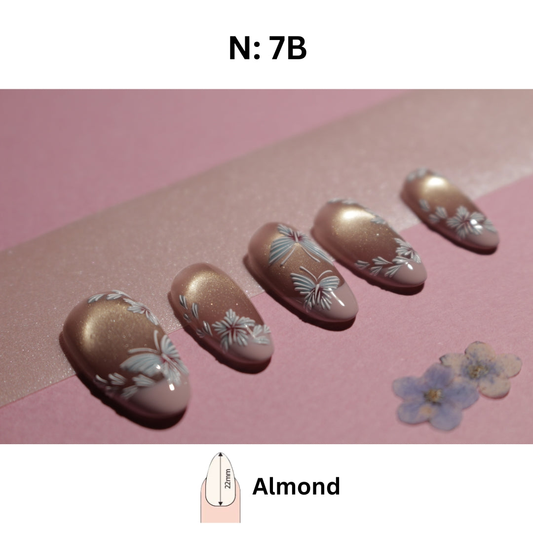 N°7-A\B – Petal Whisper | Press-On Nails by COCO NAIL 999