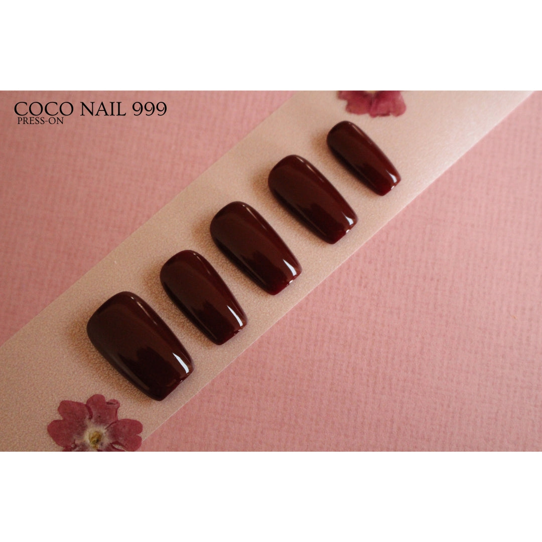 N°9-5 – Deep Cherry | Press-On Nails by COCO NAIL 999