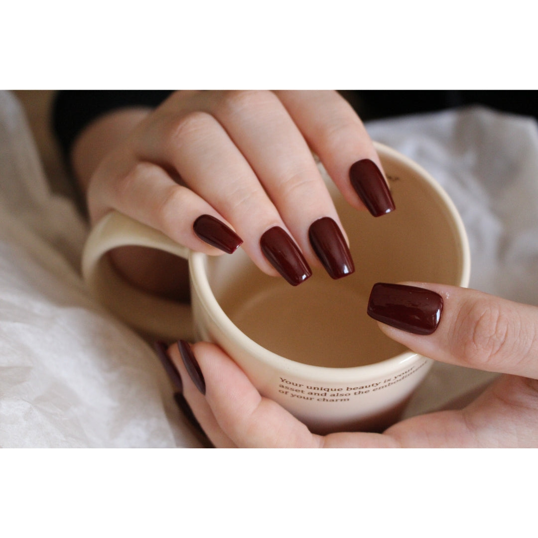 N°9-5 – Deep Cherry | Press-On Nails by COCO NAIL 999