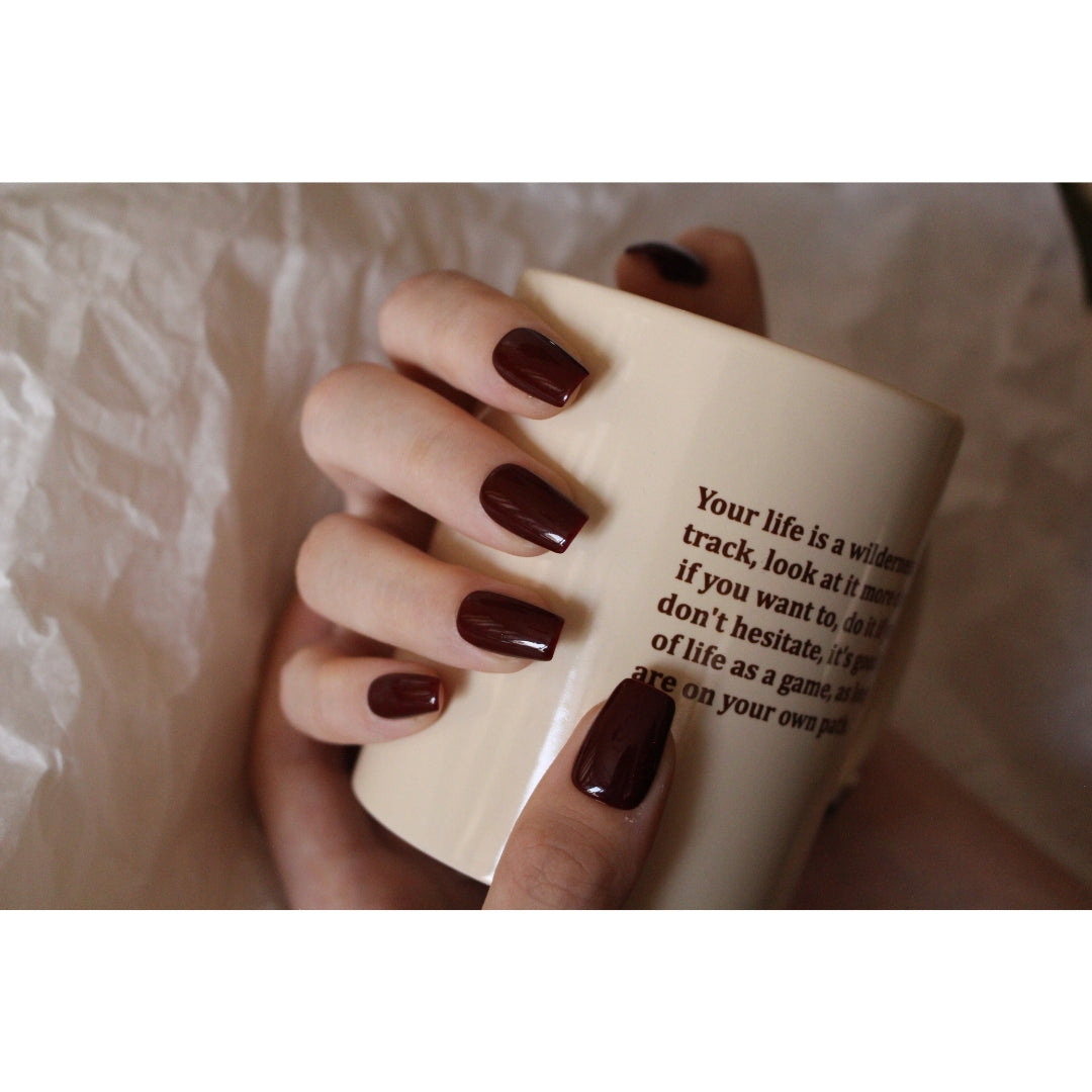 N°9-5 – Deep Cherry | Press-On Nails by COCO NAIL 999
