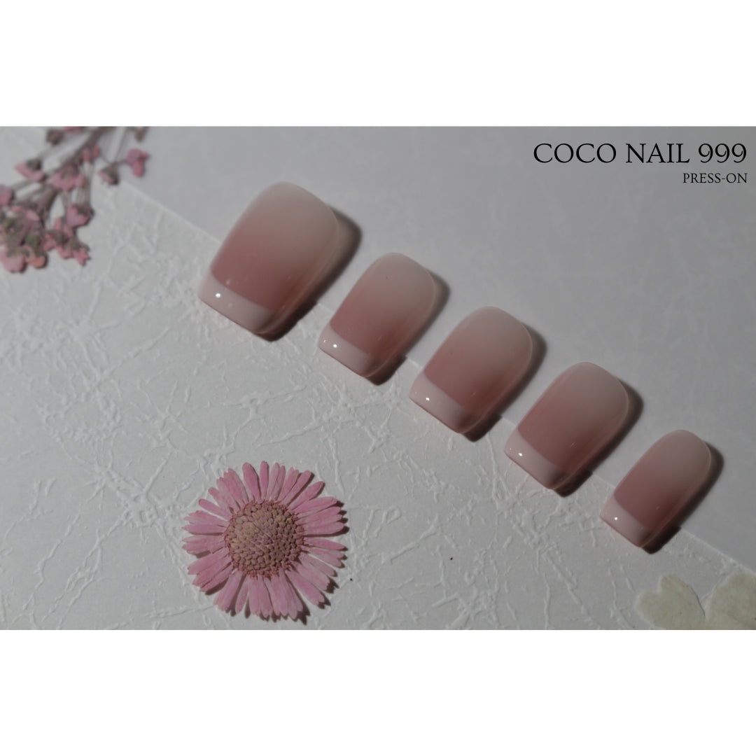 N°F1 – Pure French | COCO NAIL 999 Press-On Nails