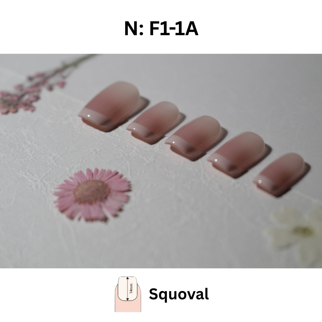 N°F1 – Pure French | COCO NAIL 999 Press-On Nails