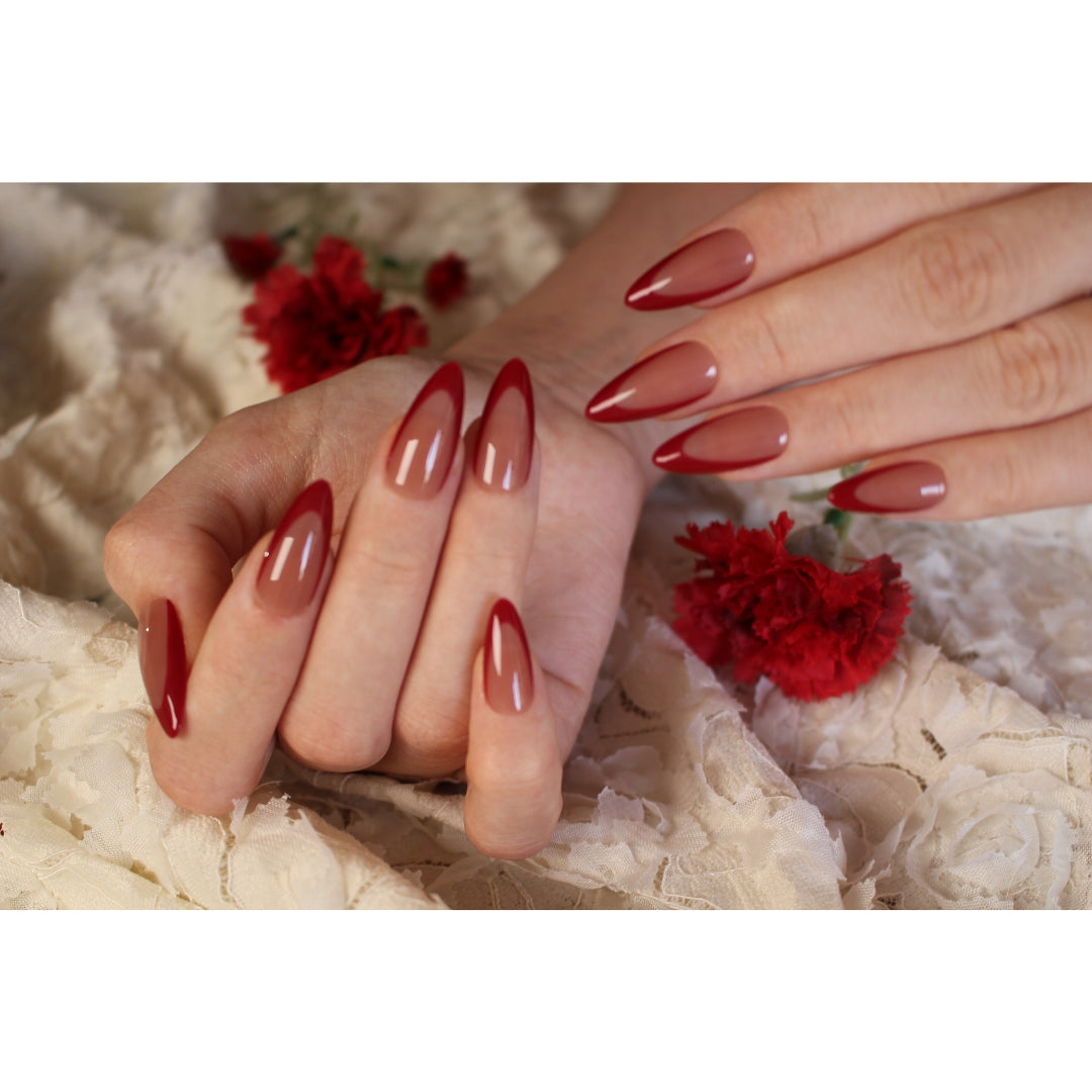 N°F28 – Classic Red French | COCO NAIL 999 Press-On Nails