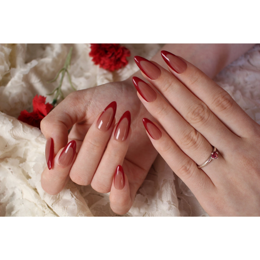 N°F28 – Classic Red French | COCO NAIL 999 Press-On Nails