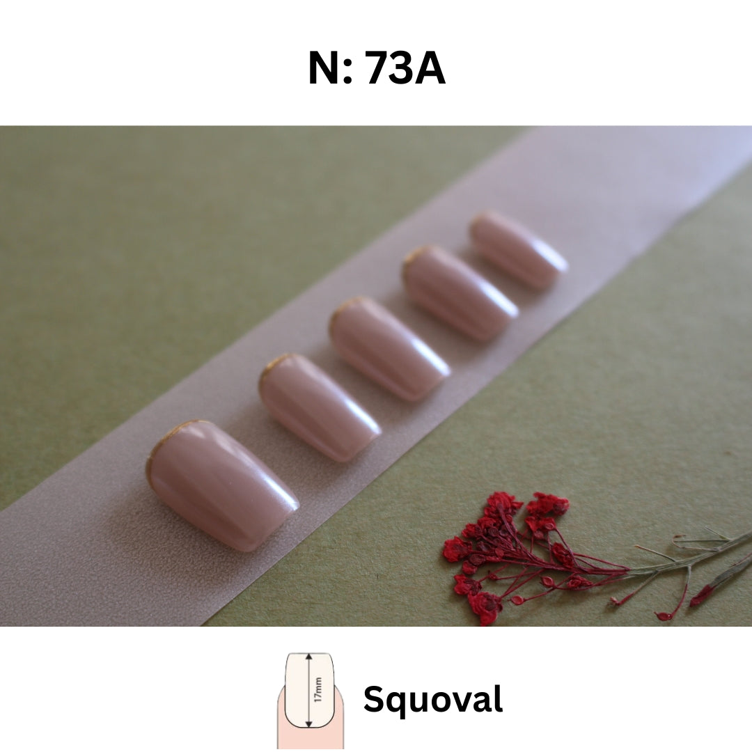 N°73A\B – Golden Touch | COCO NAIL 999 Press-On Nails