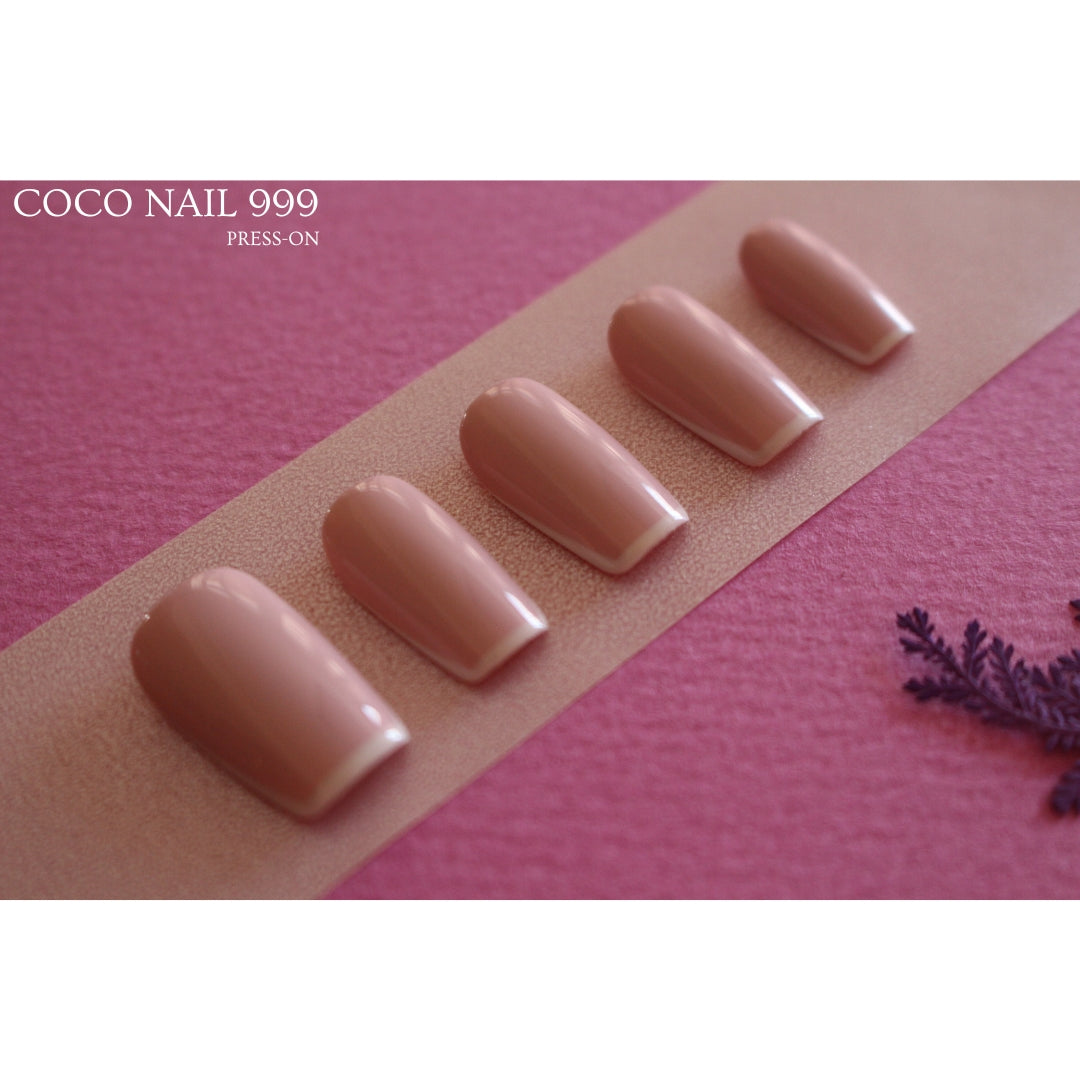 N°F20 – Classic White French | COCO NAIL 999 Press-On Nails