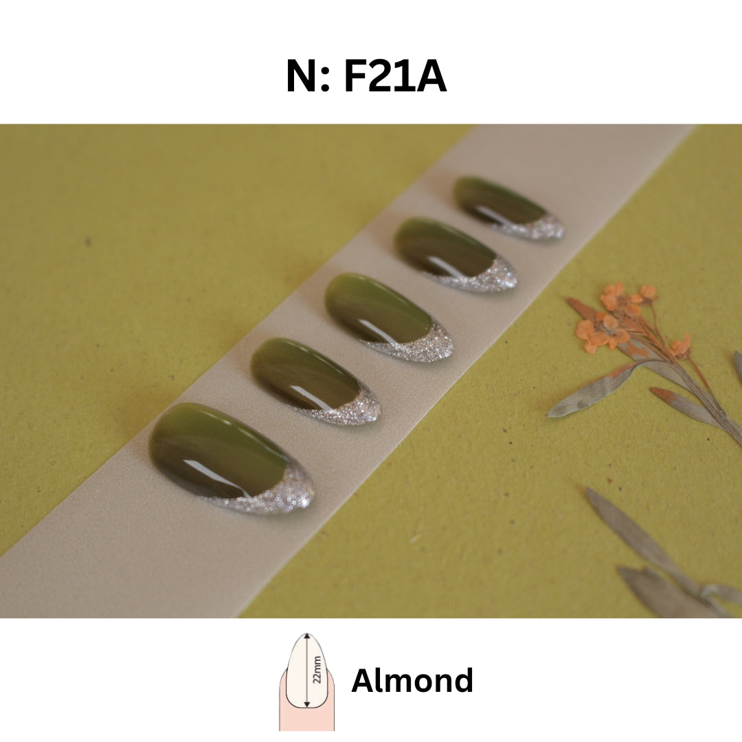 N° F21 – Dual French Elegance | Almond 22mm