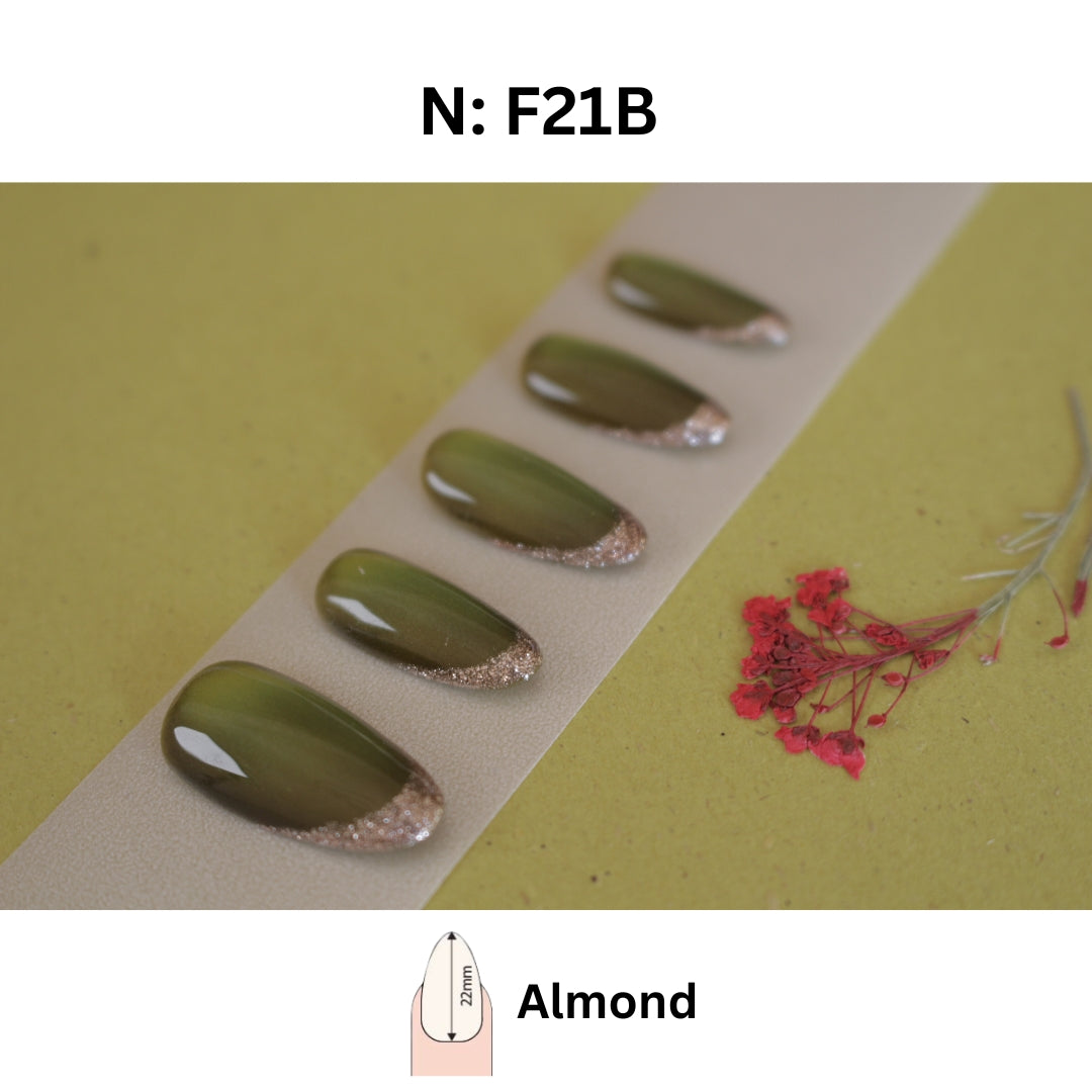 N° F21 – Dual French Elegance | Almond 22mm