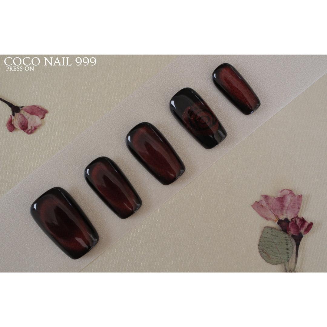 N°54 Burgundy Bloom | Oval & Square Medium