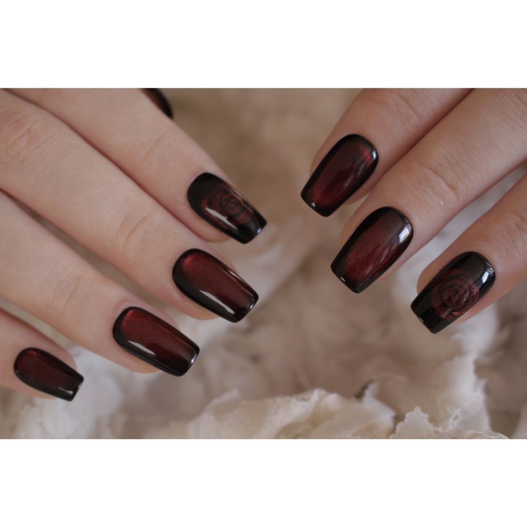 N°54 Burgundy Bloom | Oval & Square Medium