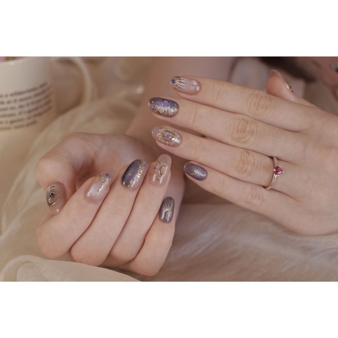 N39 - Mystic Oval Set | Press-On Nails by COCO NAIL 999
