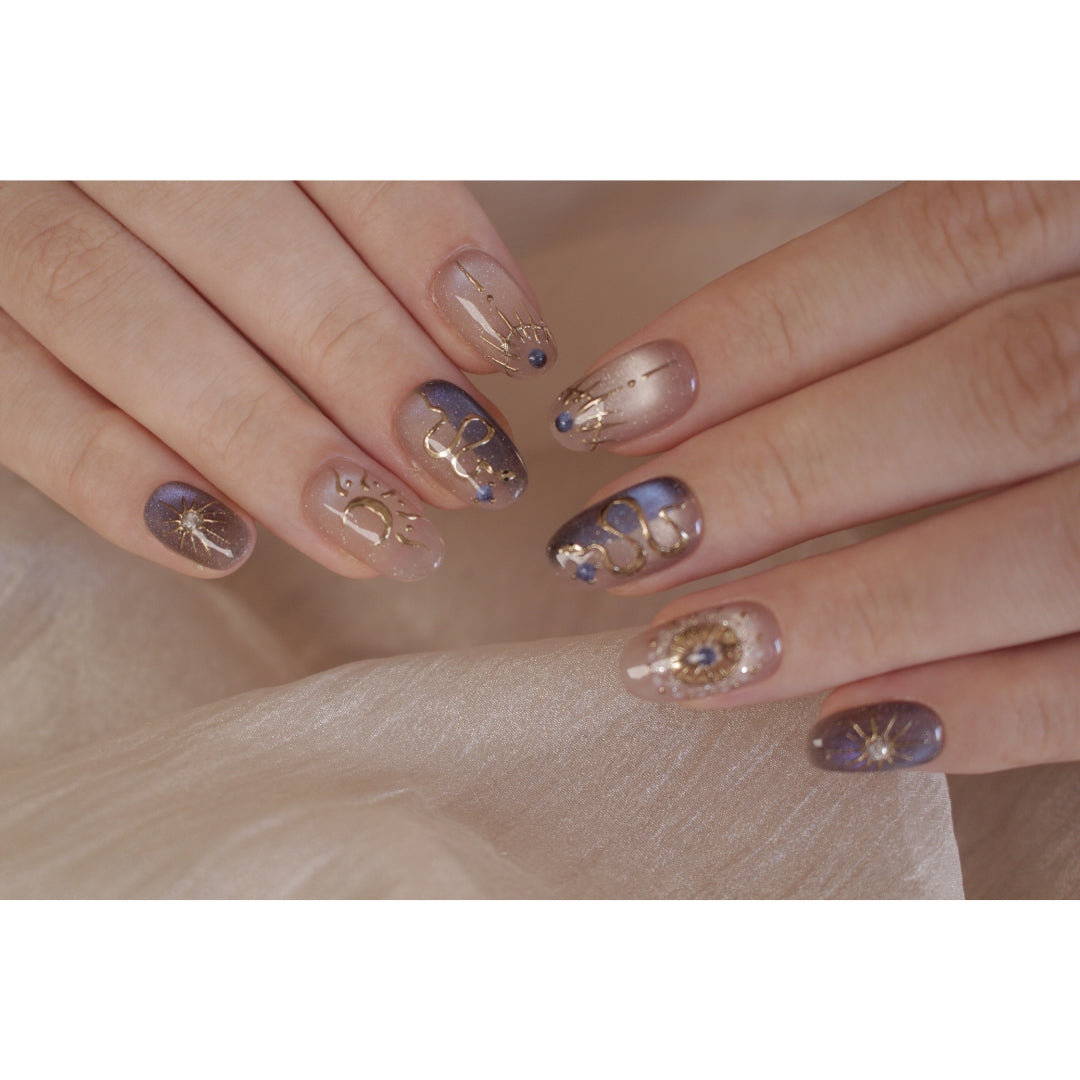 N39 - Mystic Oval Set | Press-On Nails by COCO NAIL 999