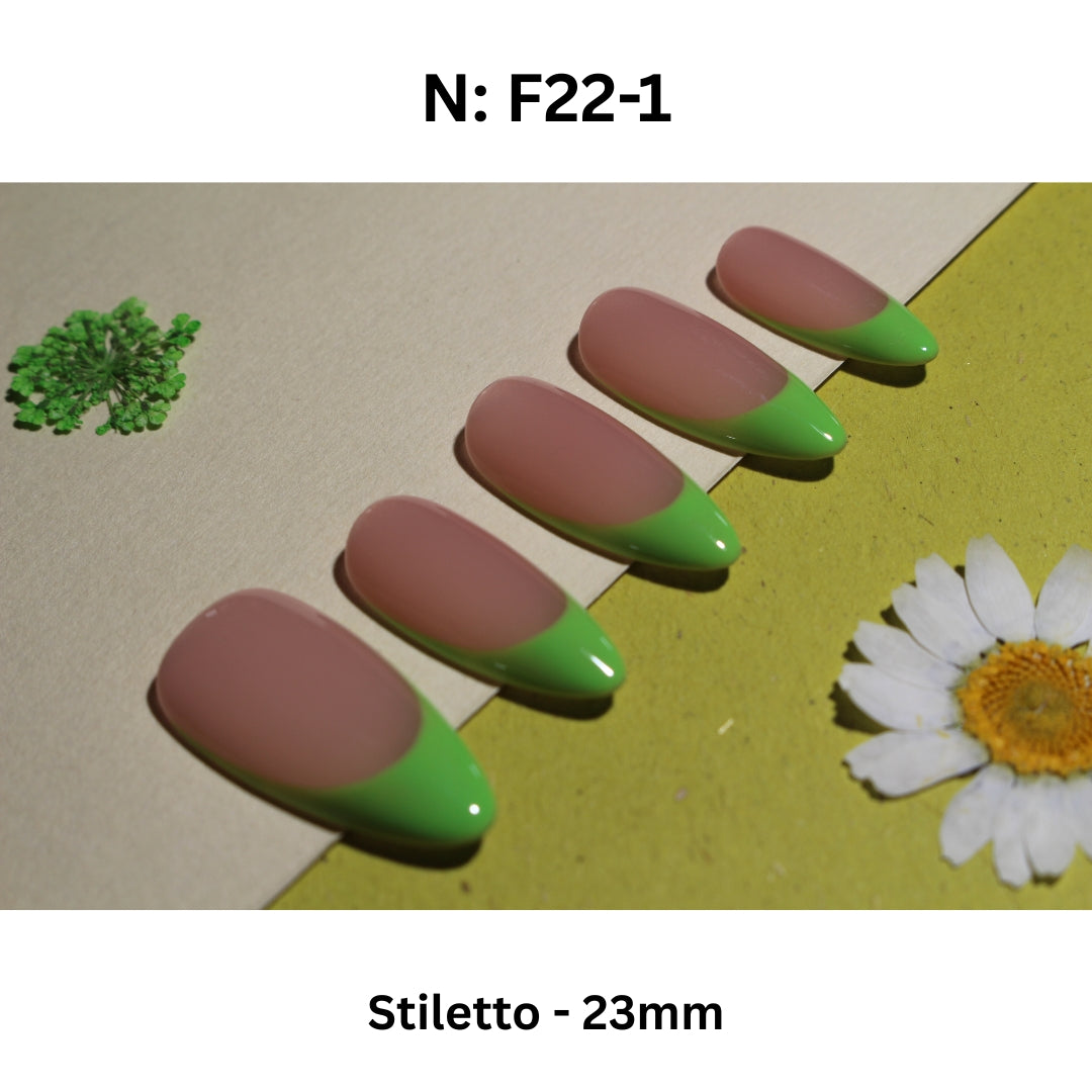 N°F22 – Mint Chic | COCO NAIL 999 Press-On Nails
