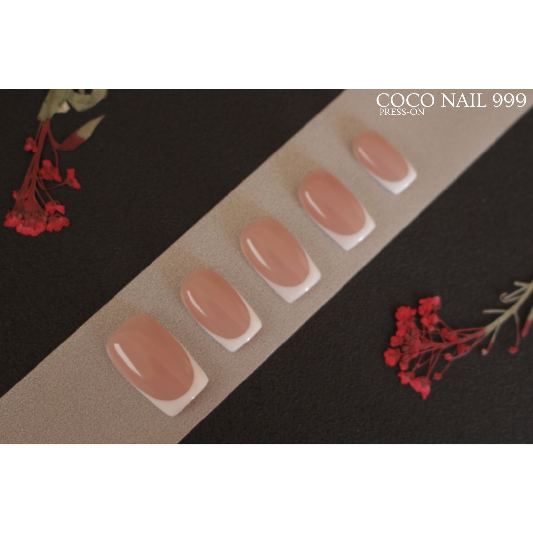 N°F11-2 – Nude French Elegance | Square Medium