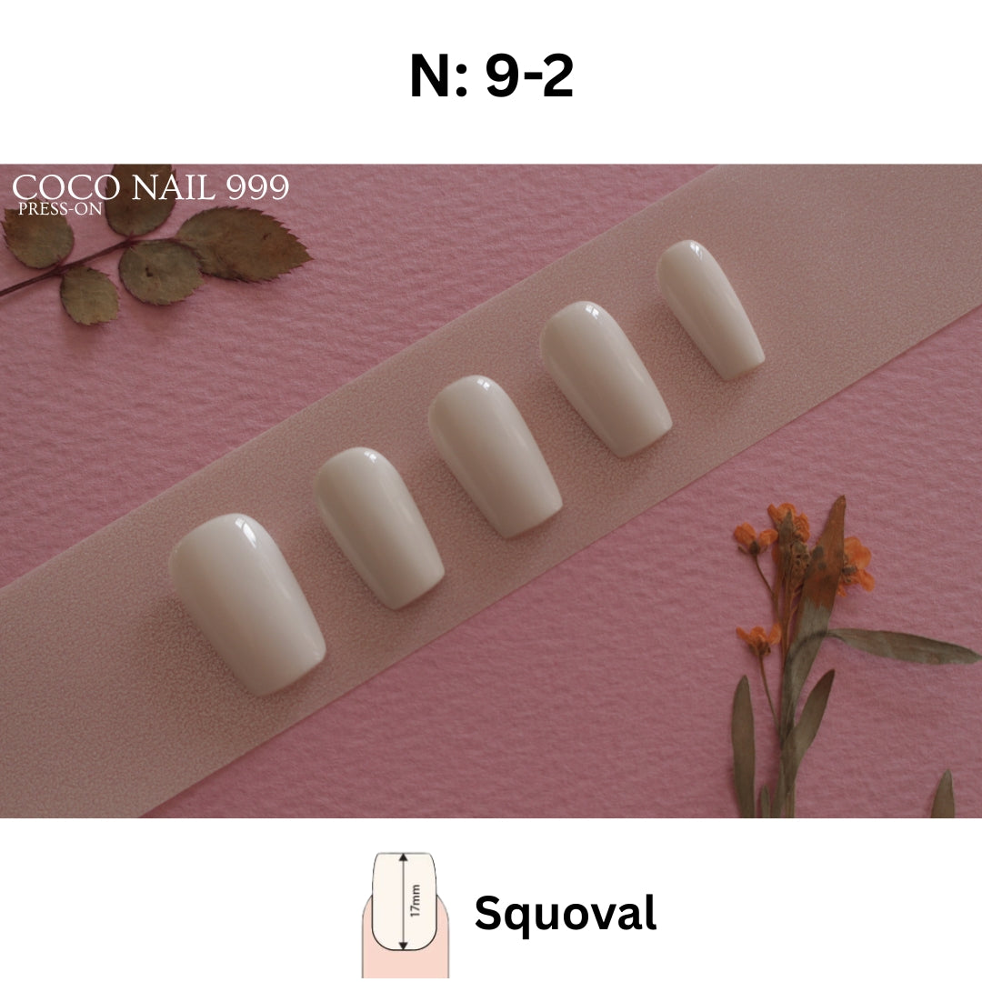 N°9 — Pure White Minimalist | Square & Oval