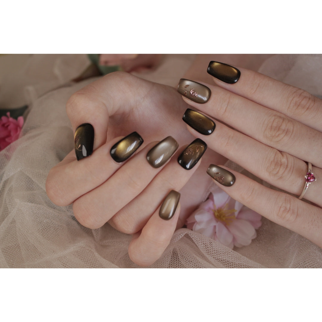 N°47 — Elegant Earthy Ombré | Square & Squoval