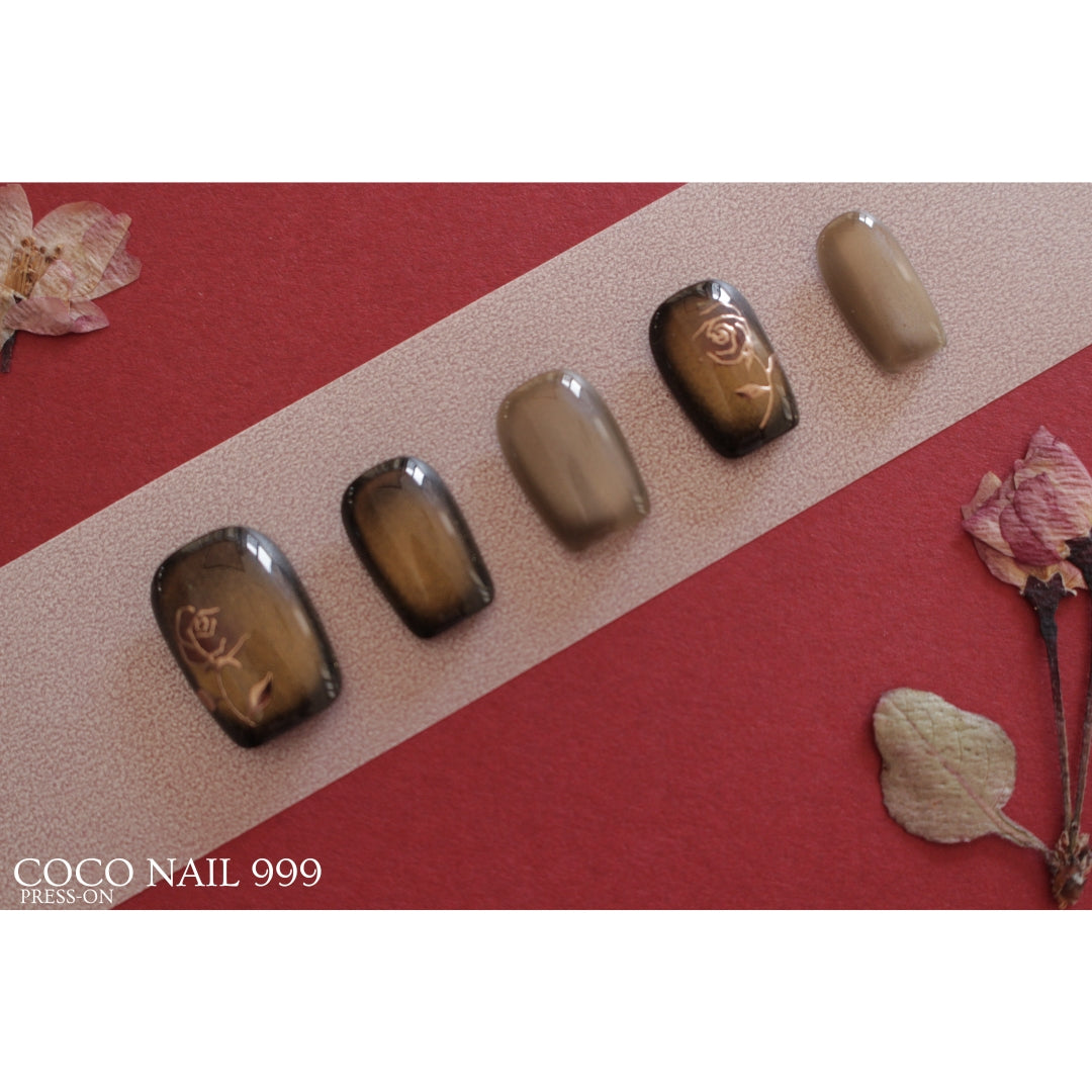 N°47 — Elegant Earthy Ombré | Square & Squoval