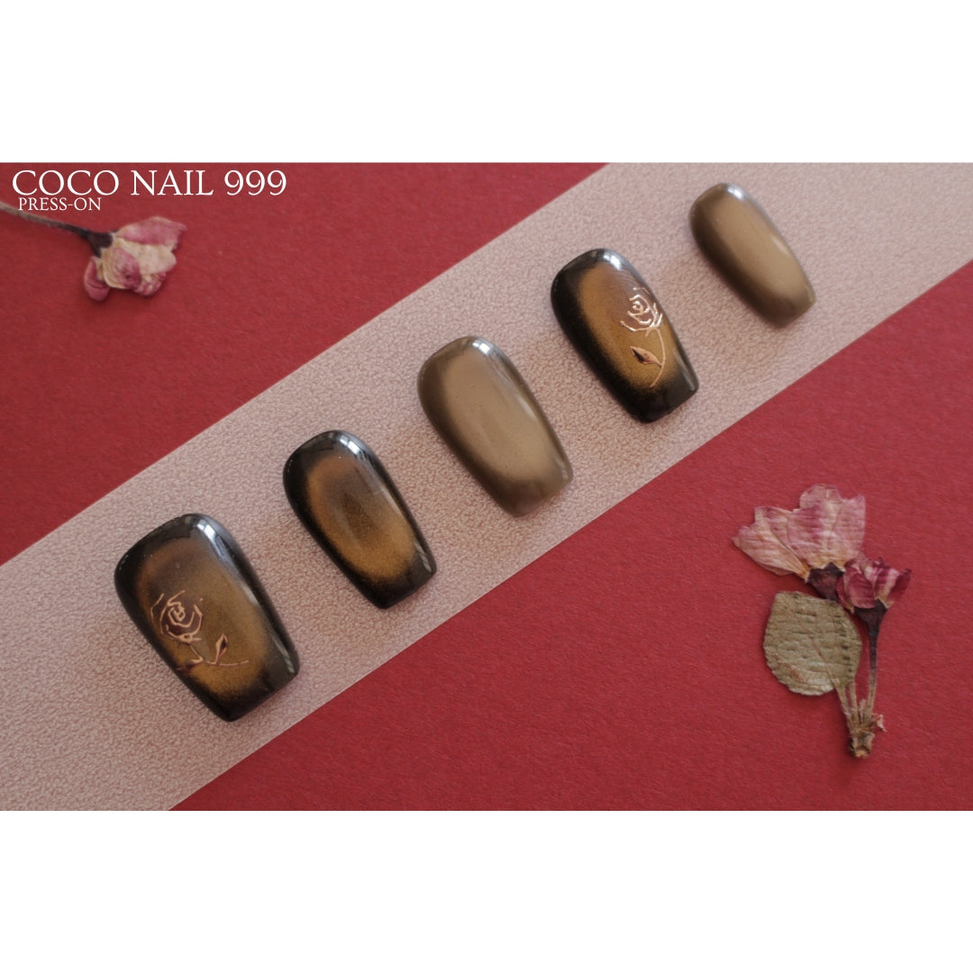 N°47 — Elegant Earthy Ombré | Square & Squoval
