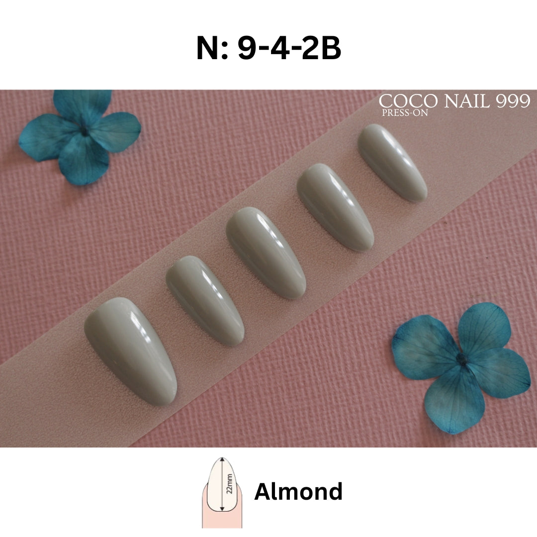 N°9-4 — Cloudy Light Blue | Square, Oval & Almond
