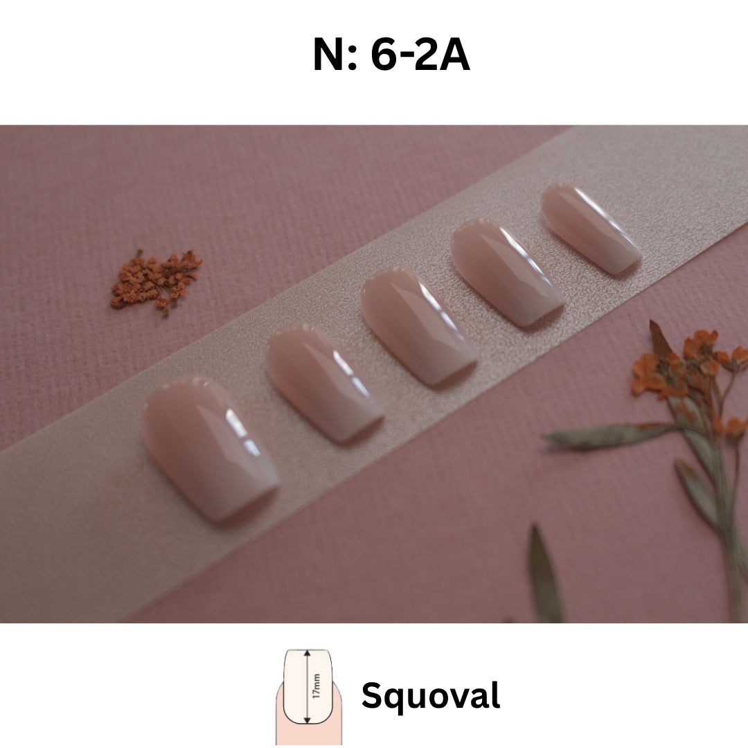 ✨N: 6-2 Baby Boomer Ombre Press-On Nails.