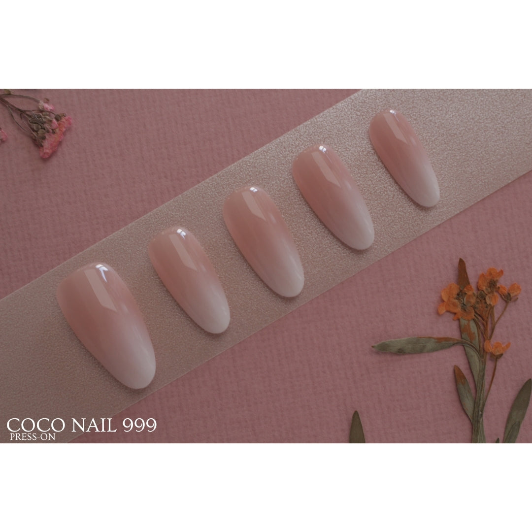 ✨N: 6-2 Baby Boomer Ombre Press-On Nails.