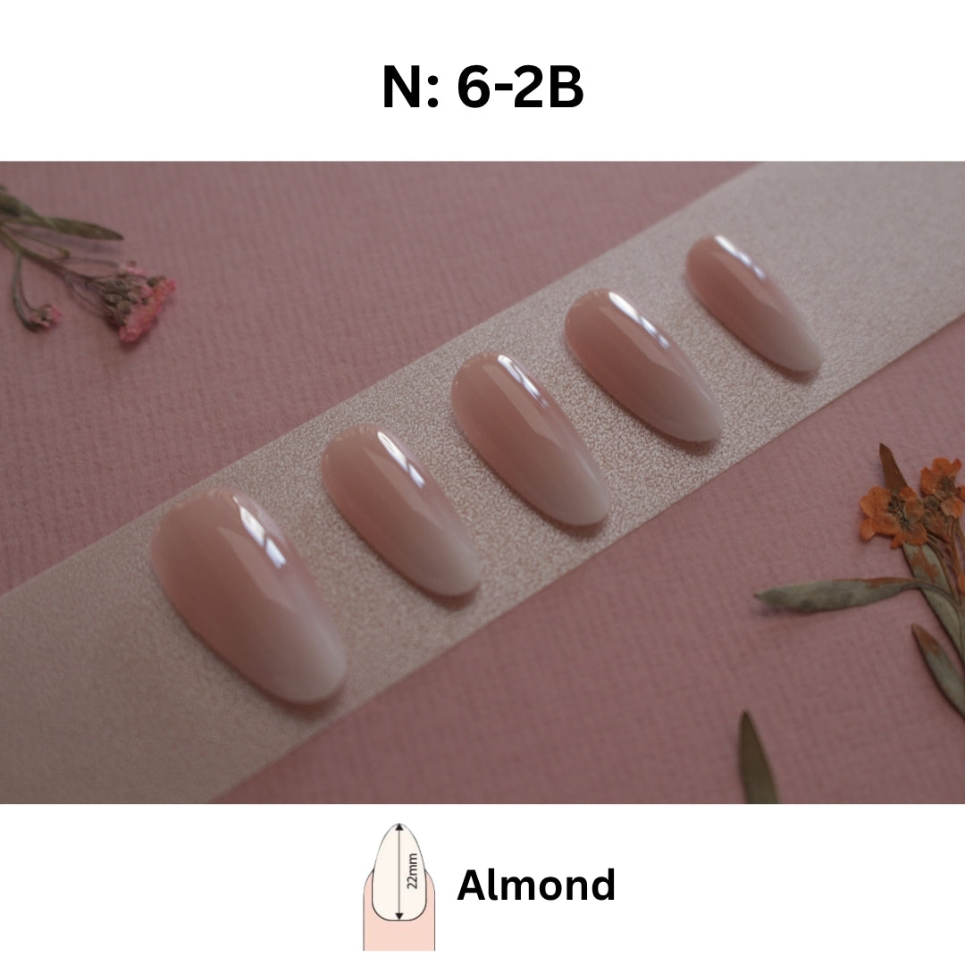 ✨N: 6-2 Baby Boomer Ombre Press-On Nails.
