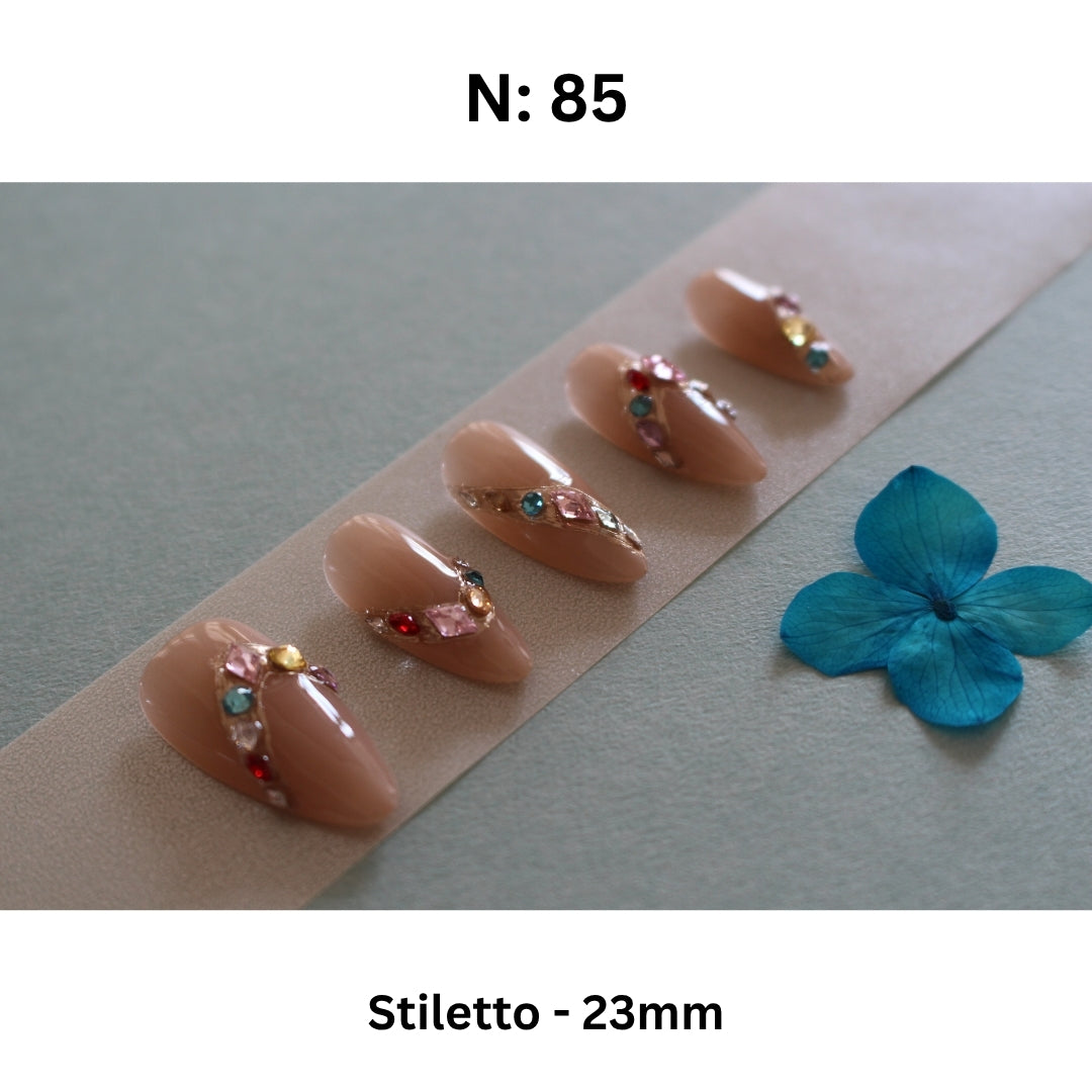 N°85 – Gem Rush | Press-On Nails by COCO NAIL 999