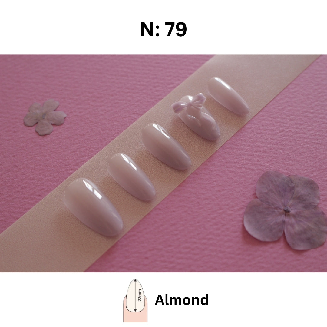 💗 N°79 – Soft Blush Almond Press-On Nails