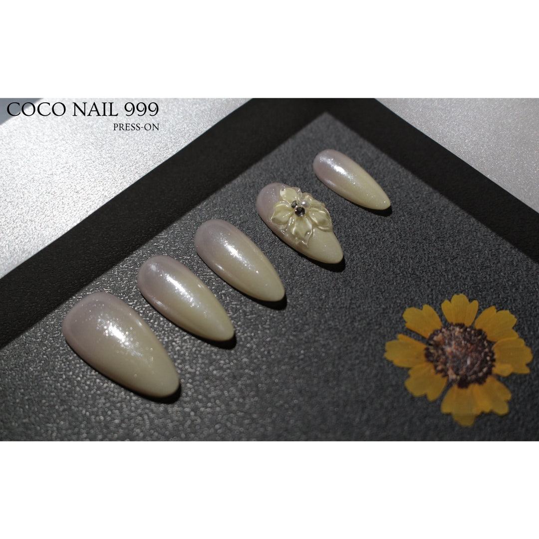 N°81-3 – Sunny Bloom | Press-On Nails by COCO NAIL 999