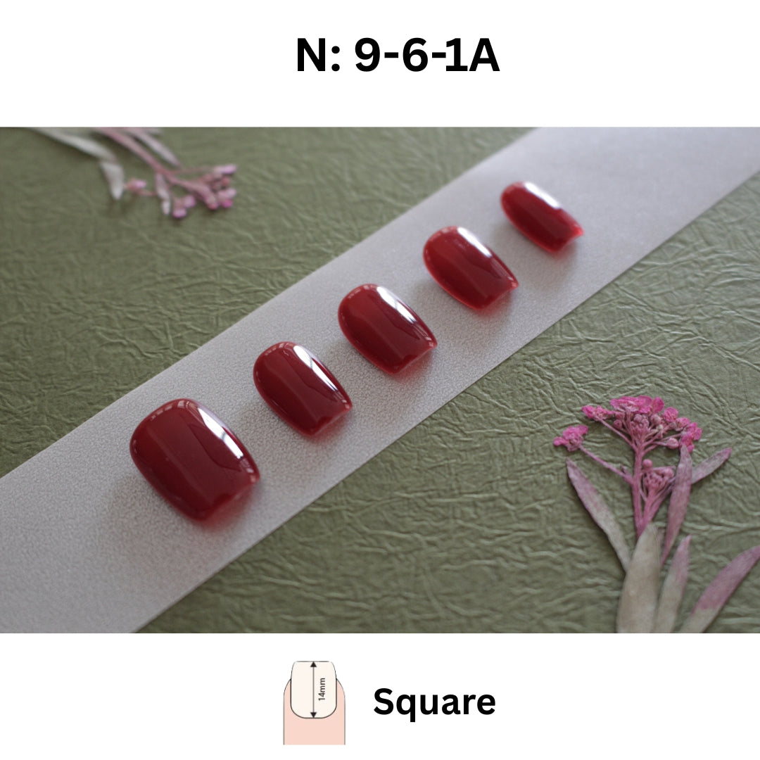 N°9-6 – Classic Red | Square • Oval • Square Medium • Almon