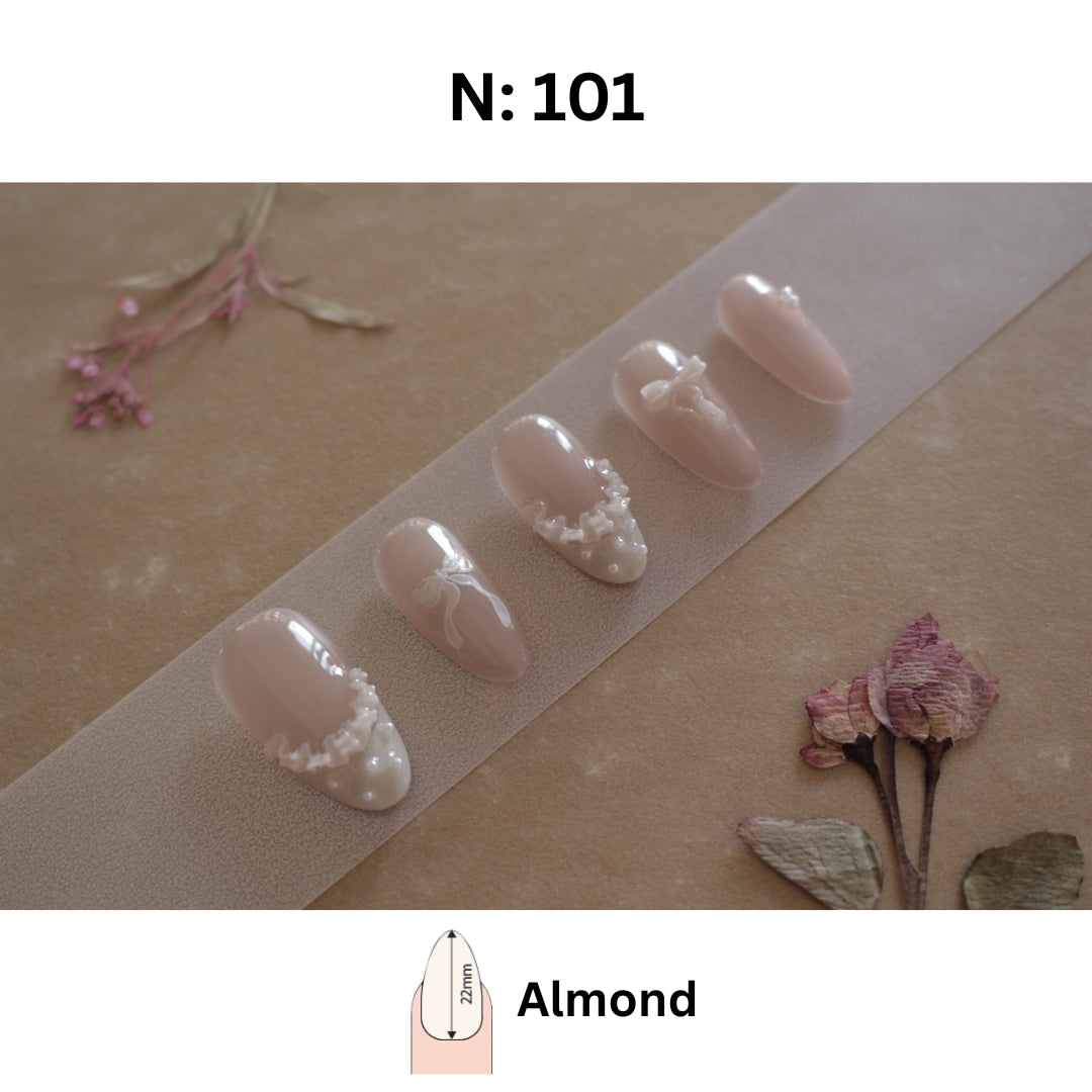 N°101 – Pearl Bow | Almond