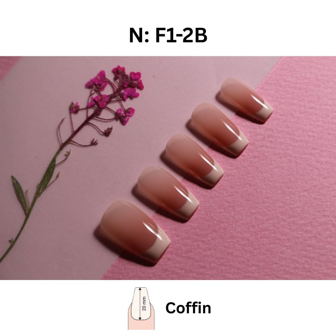 N°F1 – Pure French | COCO NAIL 999 Press-On Nails