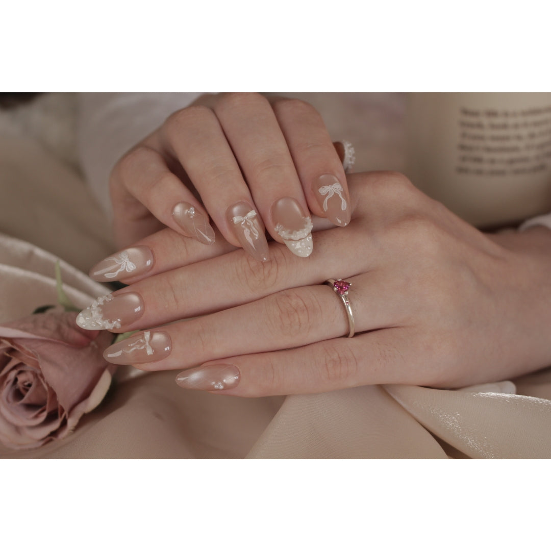 N°101 – Pearl Bow | Almond