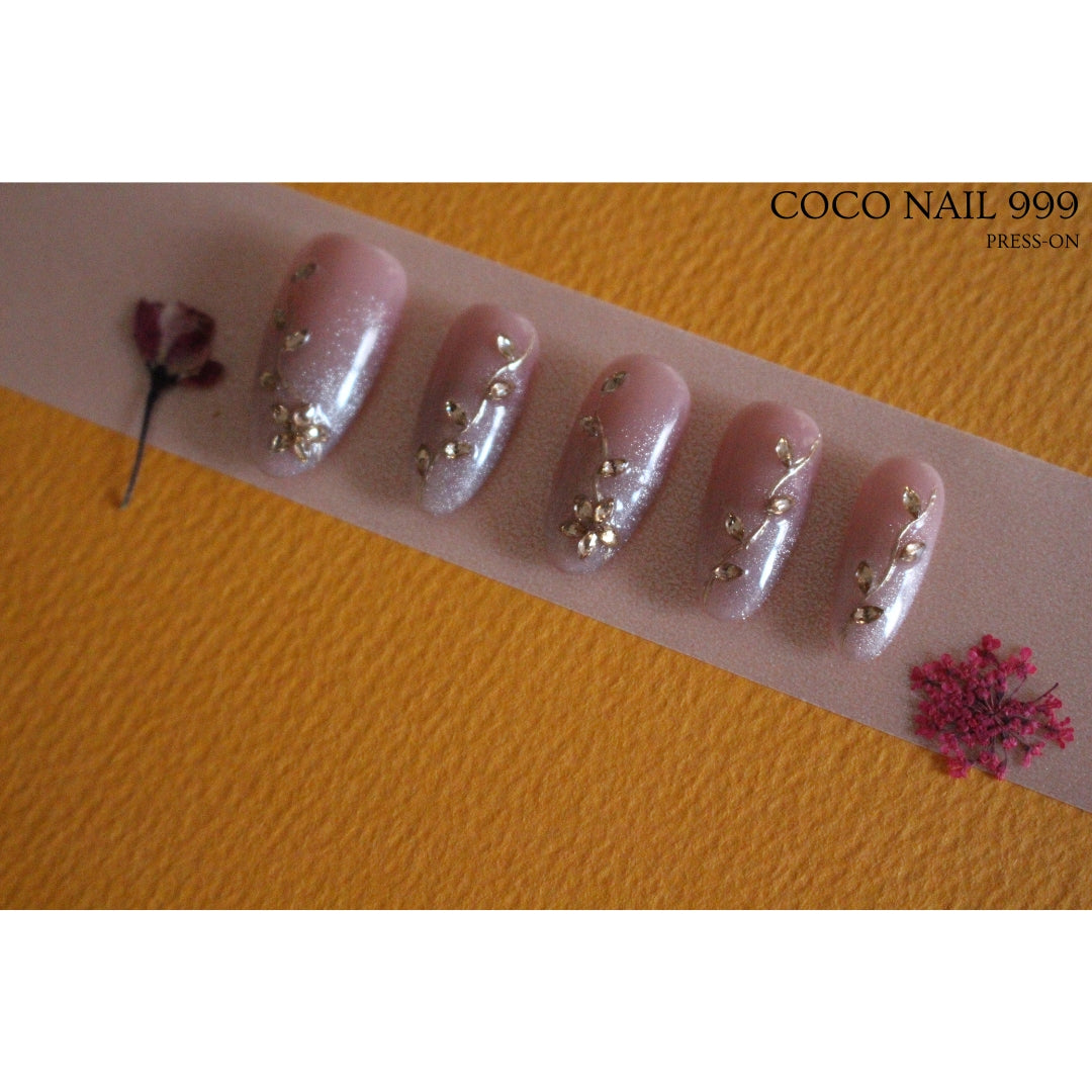 N°72 – Glitter Blossom | Almond 22mm