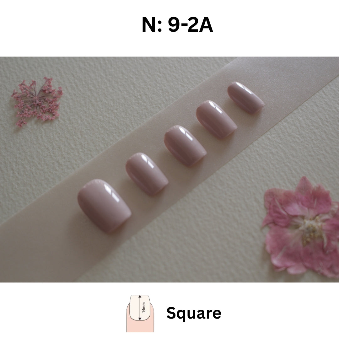 N°9-2 – Soft Blush Elegance | Square Short & Oval