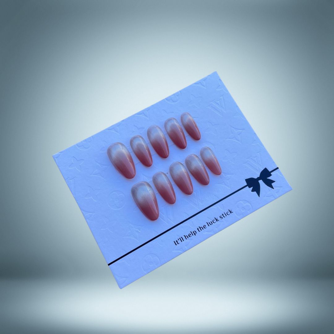 Almond 22mm Watermelon Cat Eye Nails #4