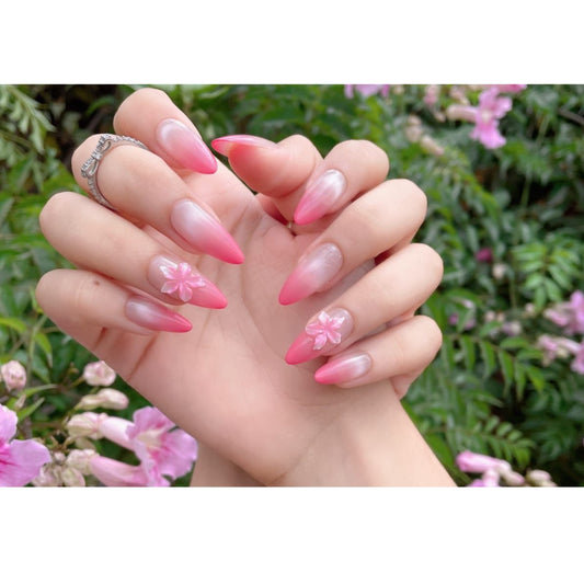 N°81-2 – Blush Bloom | Press-On Nails by COCO NAIL 999