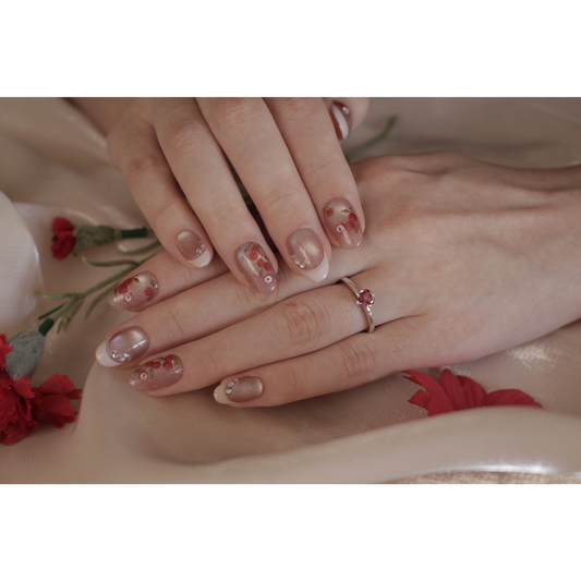 N°51 – Floral Nude Elegance | Oval