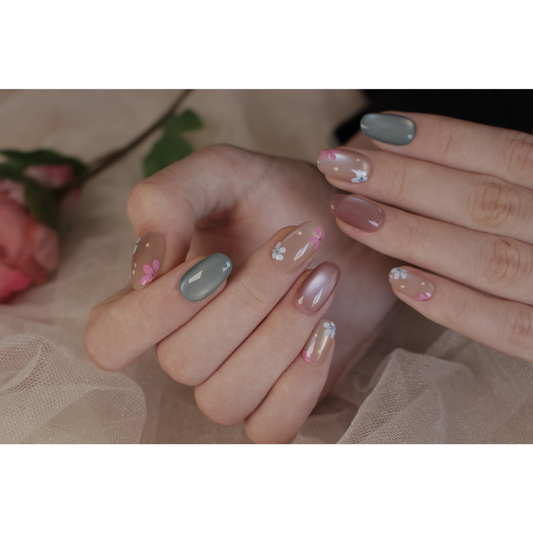 N°88 – Floral Mix | COCO NAIL 999 Press-On Nails