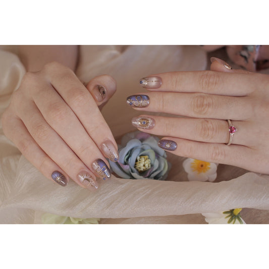 N39 - Mystic Oval Set | Press-On Nails by COCO NAIL 999