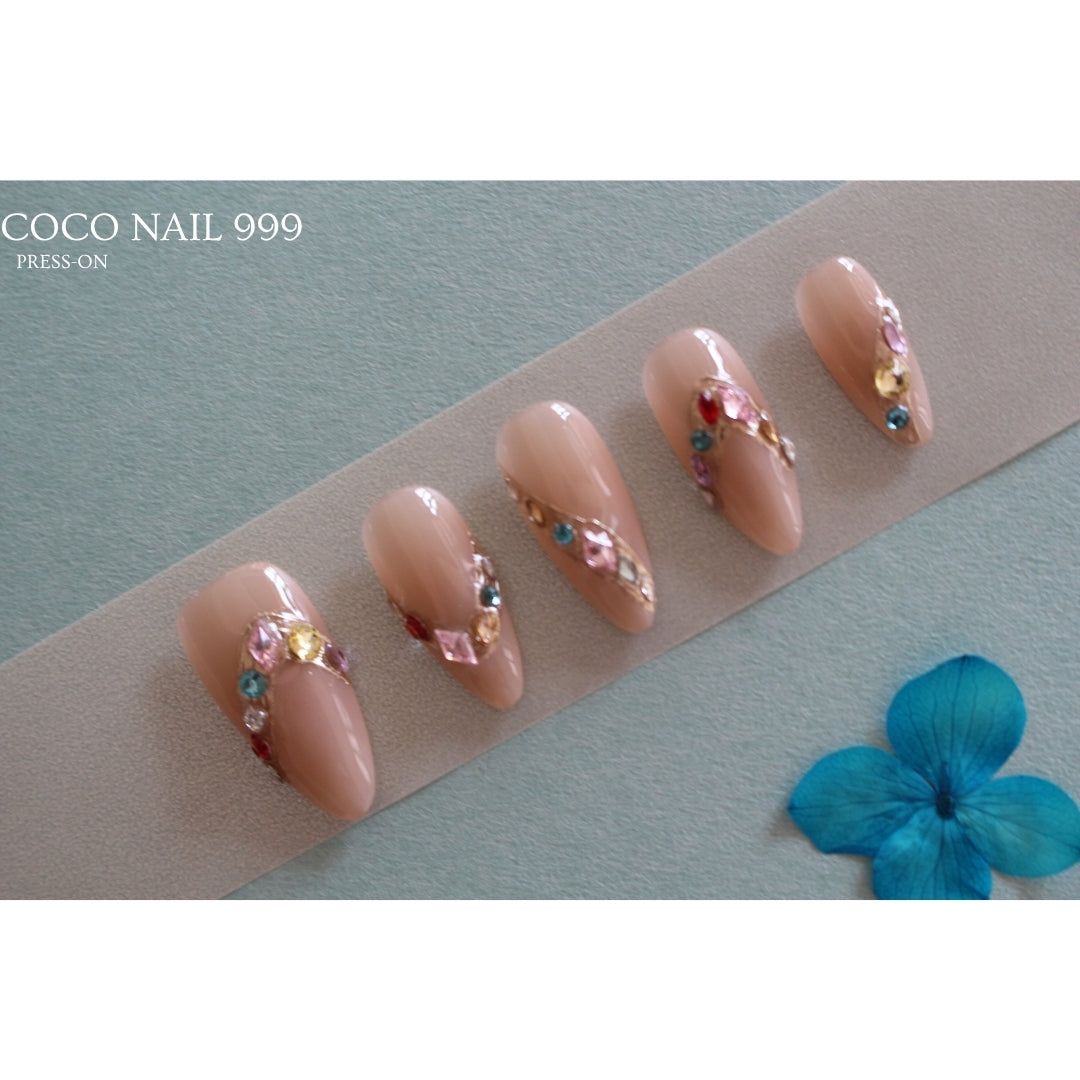 N°85 – Gem Rush | Press-On Nails by COCO NAIL 999