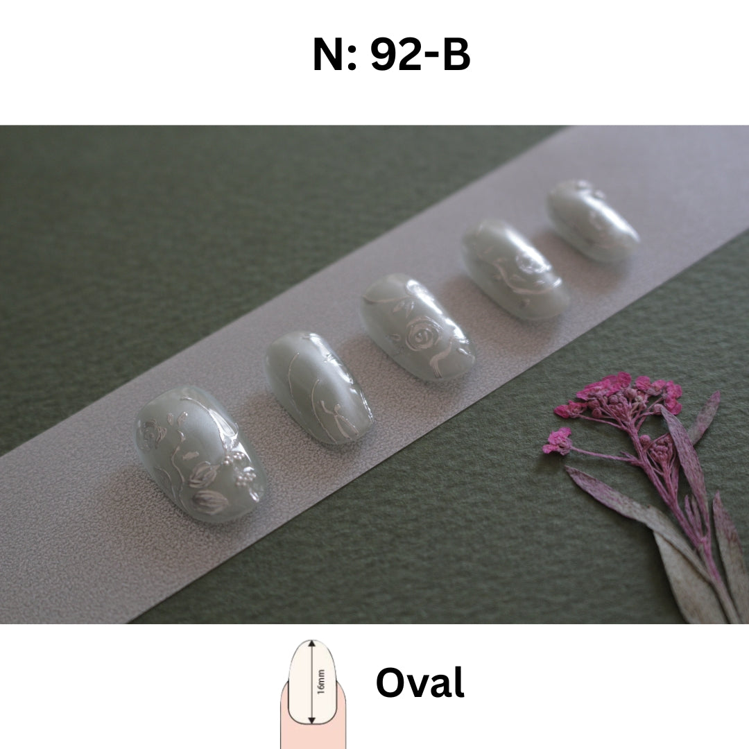 N°92A — Misty Rose | Square & Oval